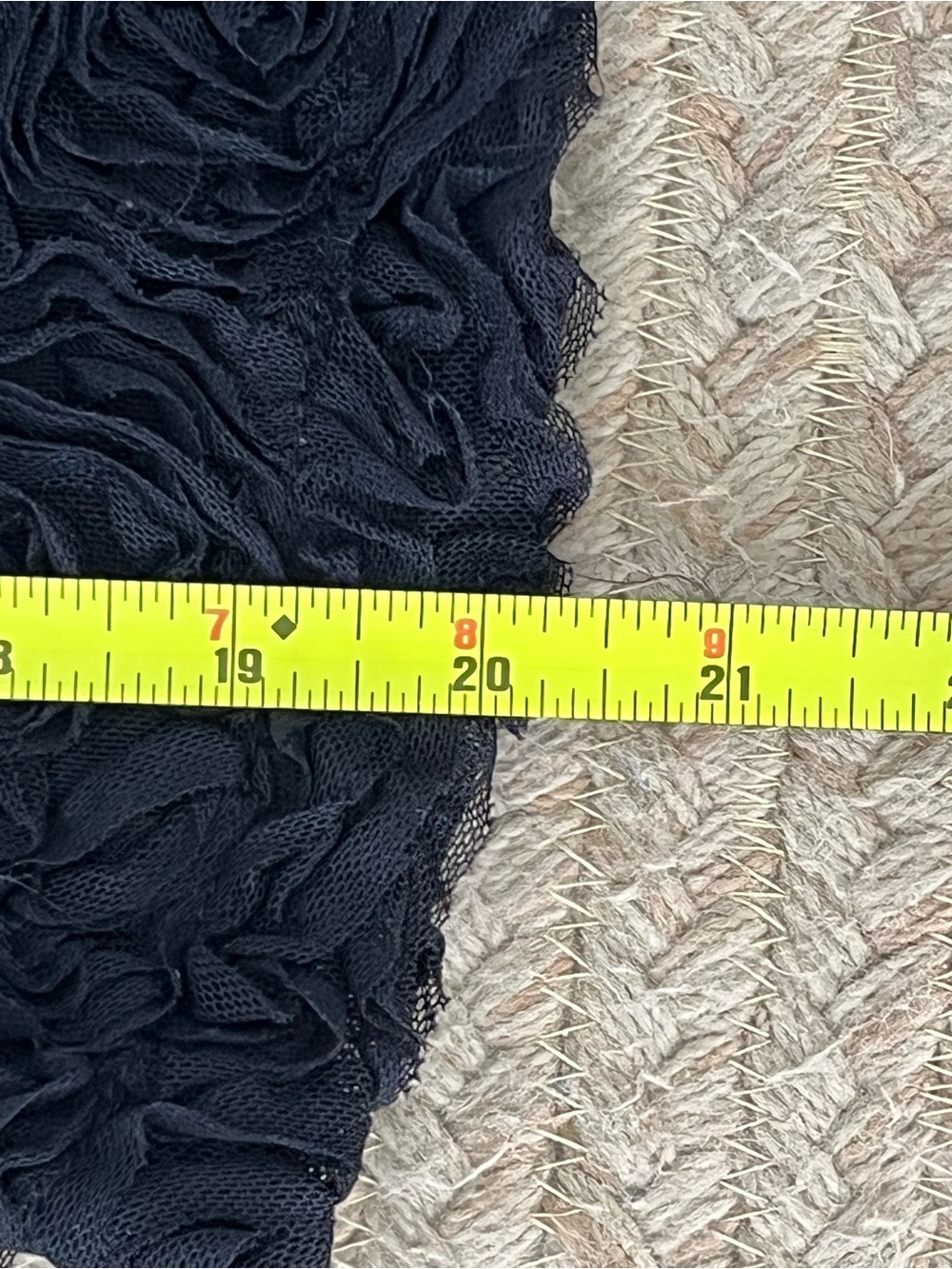 Joseph Ribkoff Black Rosette Short Sleeve Crop Top - Picture 8 of 9